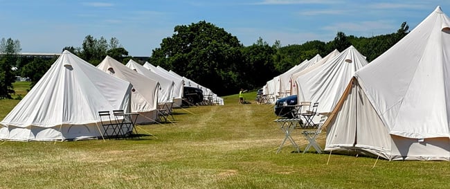intentsGP Silverstone F1 campsite Classic Village