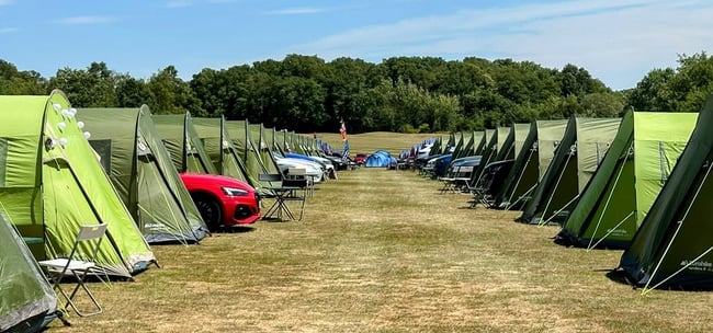 intentsGP Silverstone F1 campsite Classic Village