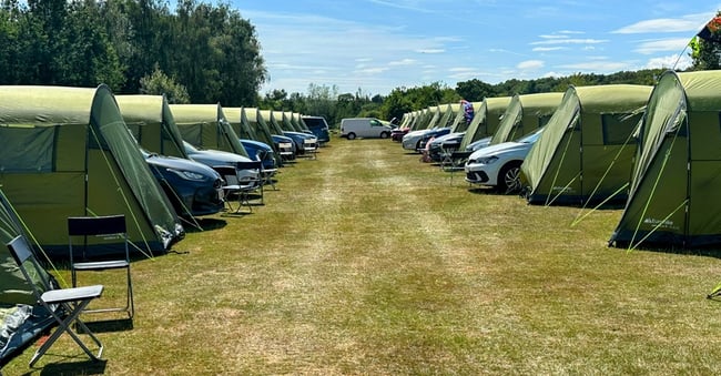 intentsGP Silverstone F1 campsite Classic Village