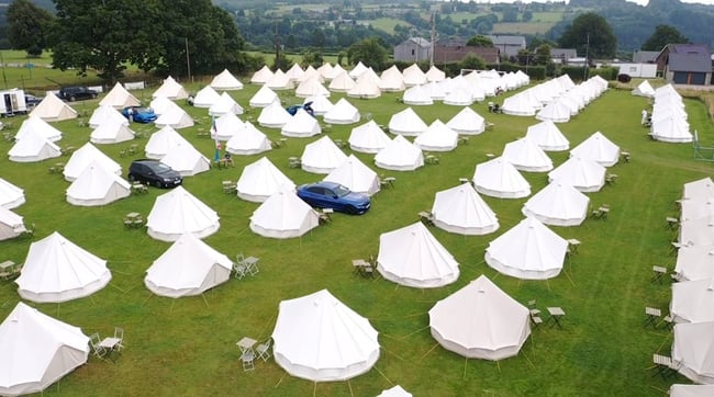 intentsGP campsite for the Belgian F1 Grand at Spa