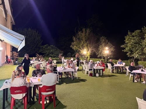 restaurant area at our monza f1 campsite