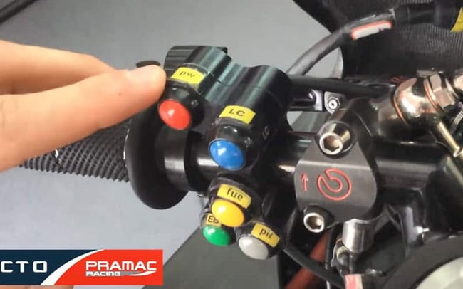 What are the MotoGP Bike Handlebar Buttons?