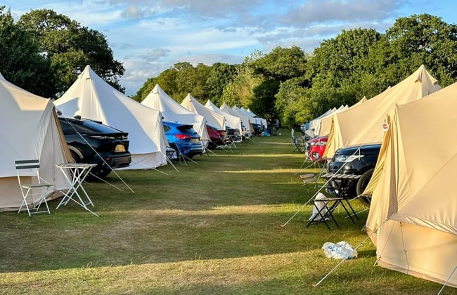 intentsGP Silverstone F1 campsite Classic Village