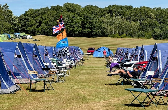 intentsGP Silverstone F1 campsite Classic Village