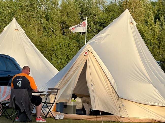 intentsGP Silverstone F1 campsite Classic Village