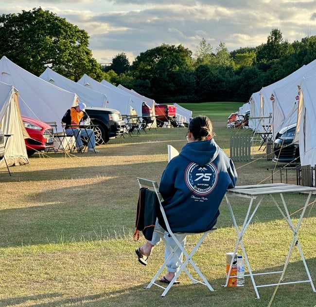 intentsGP Silverstone F1 campsite Classic Village