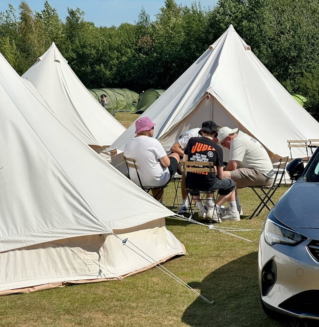 intentsGP Silverstone F1 campsite Classic Village