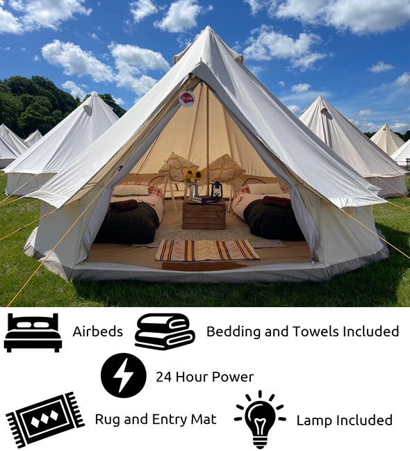 2/3 Person Glamping Tent with Power - British F1 Grand Prix