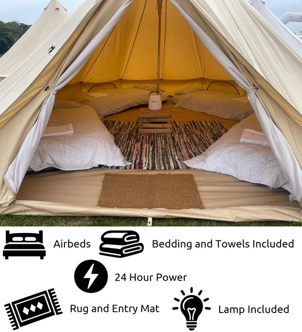 4/5 Person Glamping Tent with Power - British F1 Grand Prix