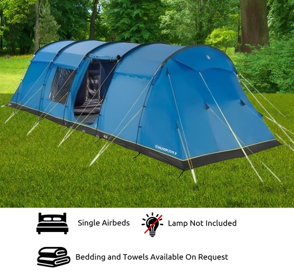8 Person Large Group Standard Tent - British F1 Grand Prix
