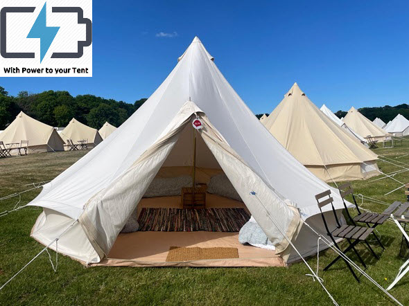 4/5 Person Glamping Tent With Power - British MotoGP