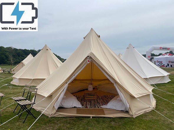 4/5 Person Glamping Tent with Power - British F1 Grand Prix