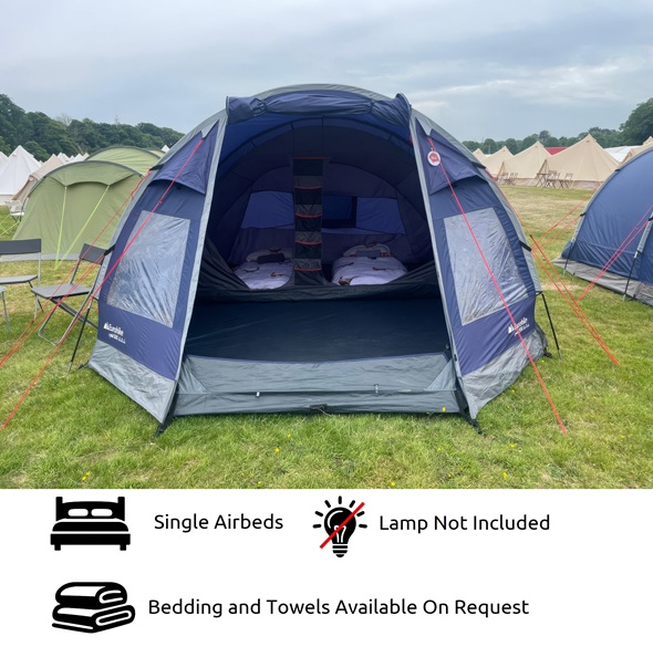 2-4 Person Family Standard Tent Option - British F1 Grand Prix