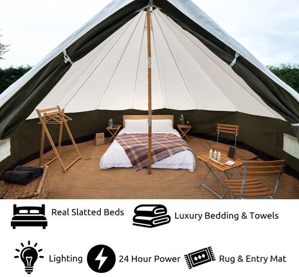 2-4 Person Platinum Glamping Tent - British F1 Grand Prix