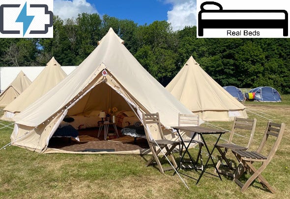 2-4 Person Premium Glamping Tent With Power - British F1 Grand Prix