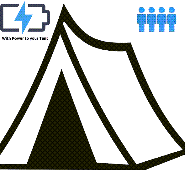 Camping Tent Pitch (up to 4 Persons) With Power - Monza F1 Grand Prix
