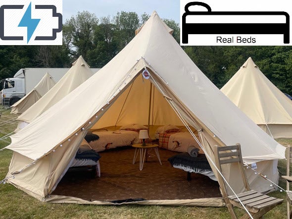 2-4 Person Premium Feature Glamping Tent With Power - Isle of Man TT