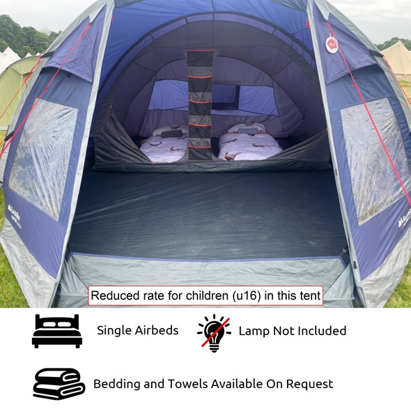 2-4 Person Family Standard Tent Option - Belgian F1 Grand Prix