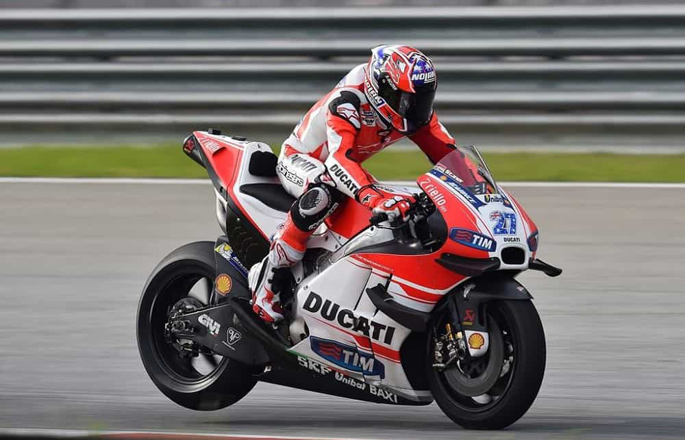 the 2016 ducati with winglets