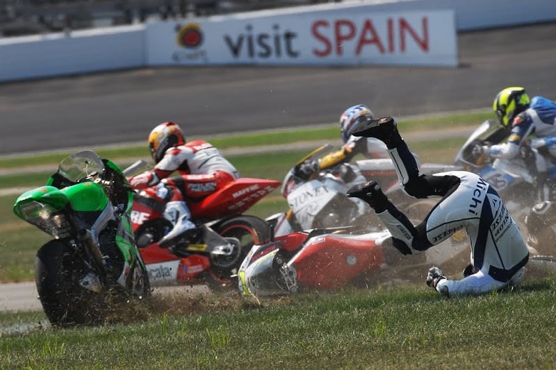 Moto2 crash 2010