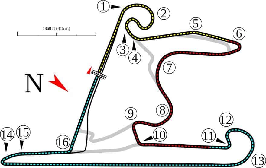Shanghai F1 Circuit map