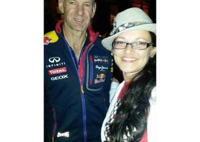 June with Adrian Newey