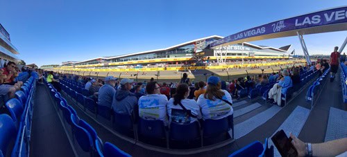 amy lock's panorama view from her seat at silverstone for the 2026 british f1 grand prix