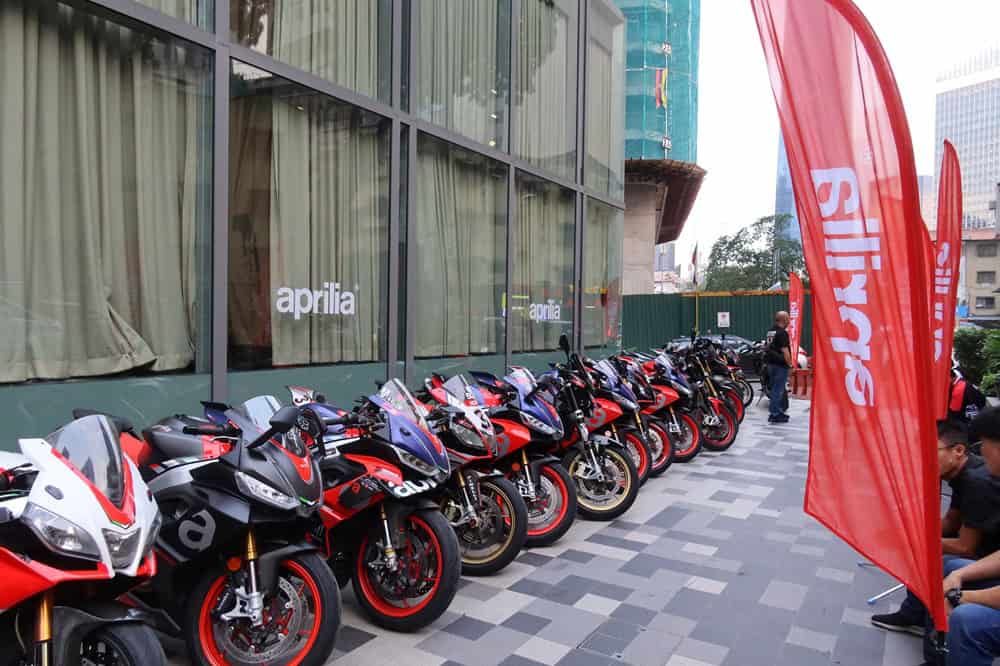 aprilia bikes reday for test