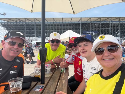 Colin Brown at the 2026 British F1Grand Prix with intentsGP