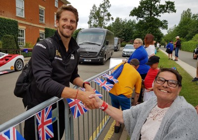 Diane with Romain Grosjean