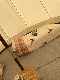Hannah's intentsgp tent interior at the british f1 grand prix 2026