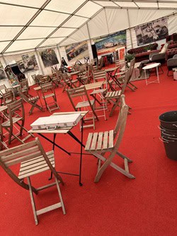 Hannah's photo of the intentsgp premium village marquee at the british f1 grand prix 2026