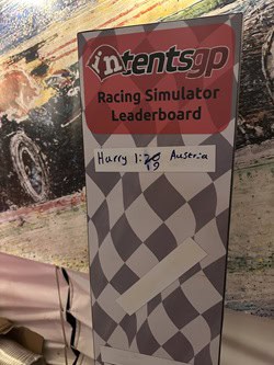harry's austria f1 race time on the intentsgp f1 race simulator at the british f1 grand prix