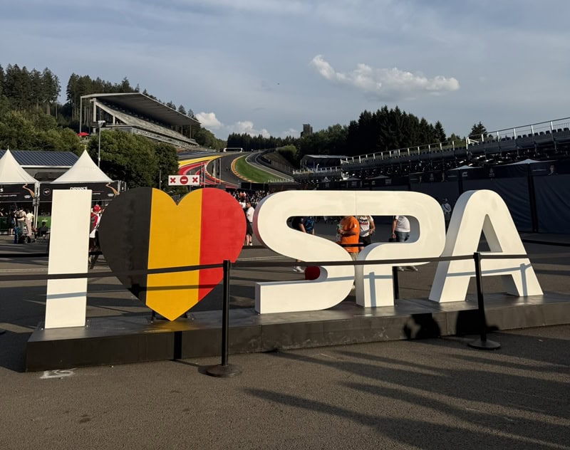 heather's photo at the begian f1 grand prix