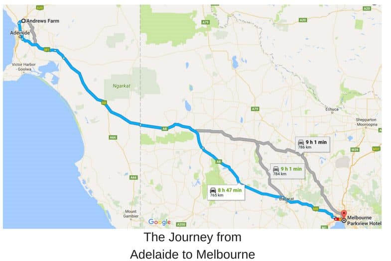 Adelaide to Melbourne