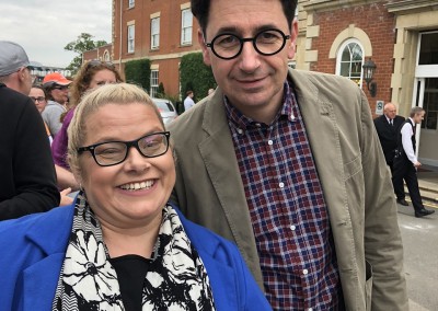 Jennifer with Mattia Binotto