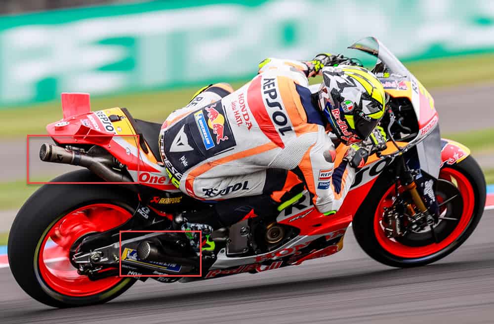 Joan Mir MotoGP Exhaust Configuration