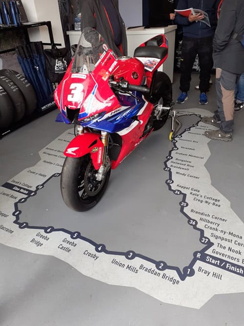 IOM TT 2026 competitor's motorcycle close up