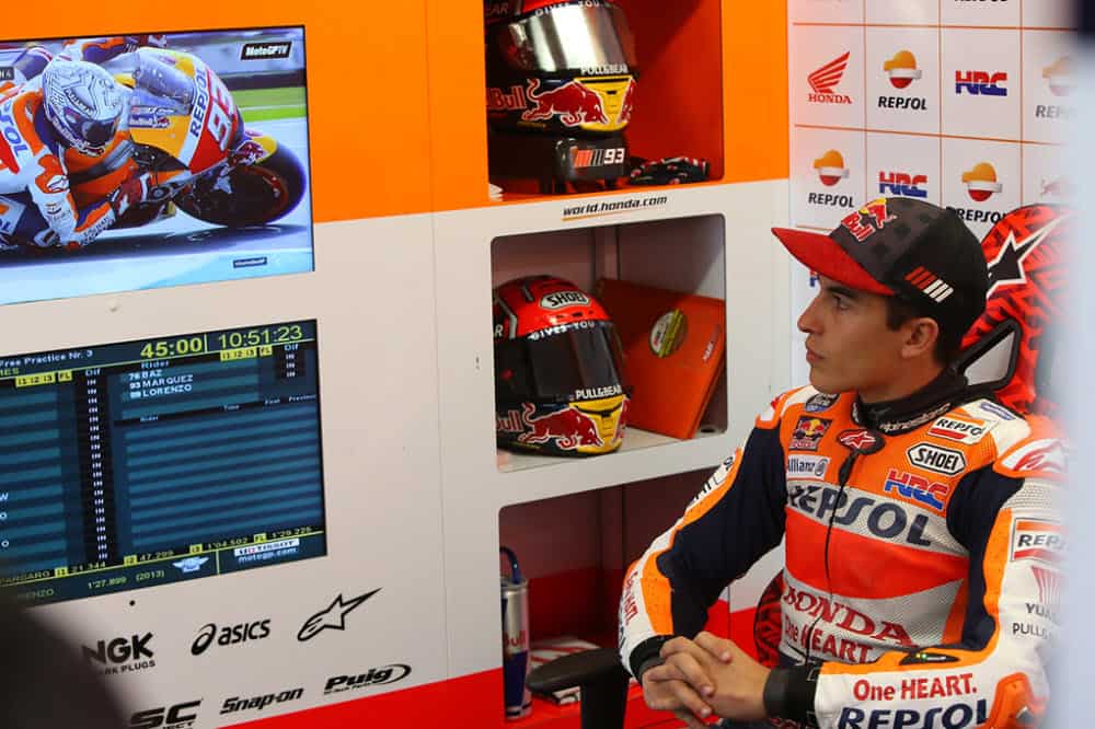 Marc marquez watching FP3