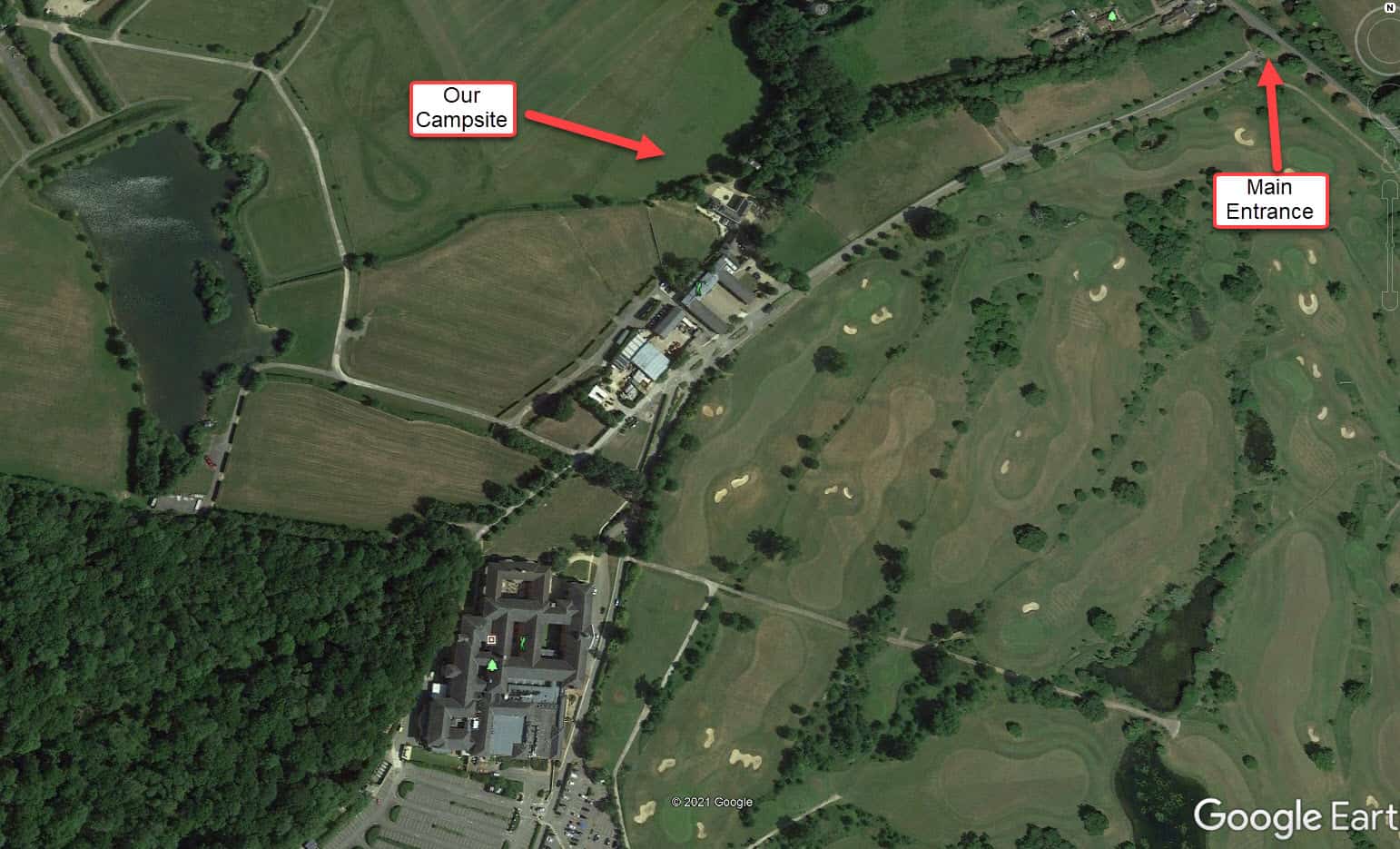 intentsGP campsite location on the whittlebury estate for the MotoGP