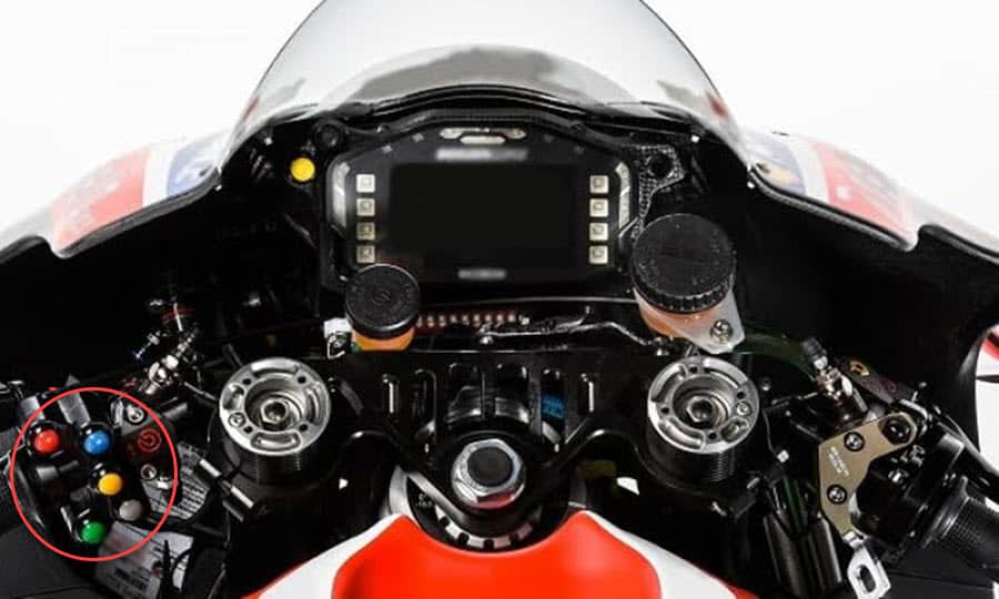 motogp handlebar buttons