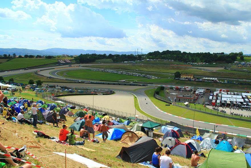 Mugello trackside MotoGP camping