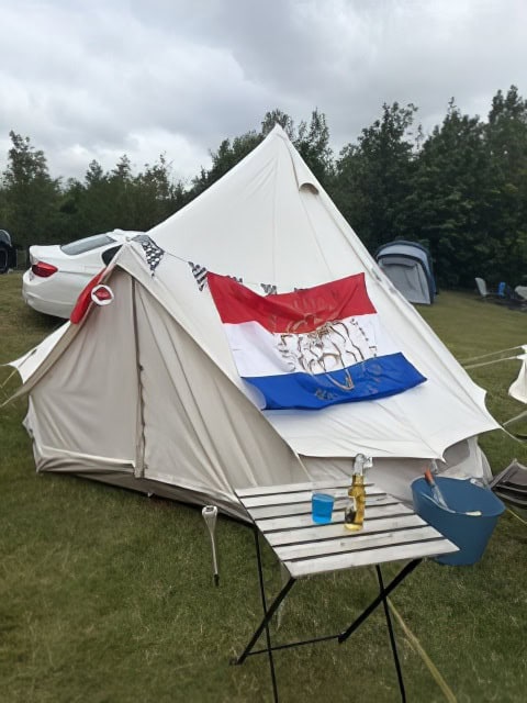 nicola's intentsgp glamping tent at the british f1 grand prix 2026