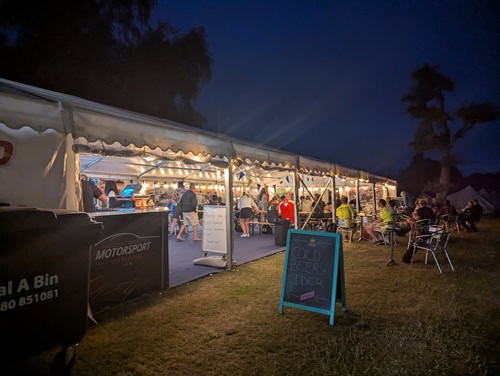 paula mckinley's photo out the intentsgp marquee at the 2026 british f1 grand prix