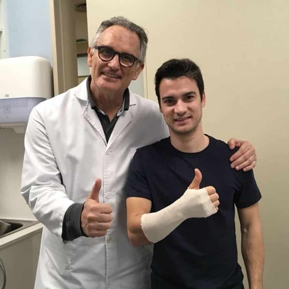 Dani pedrosa with Dr Xavier Mir