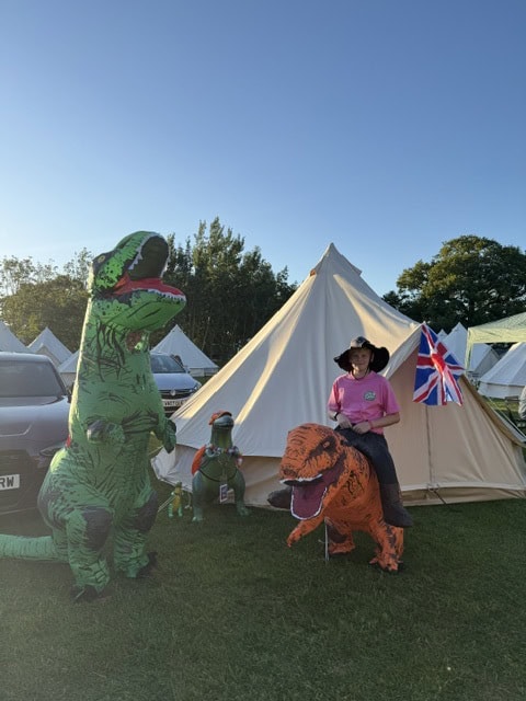 Rexy and his mates at the intentsgp campsite for the british f1 grand prix 2026