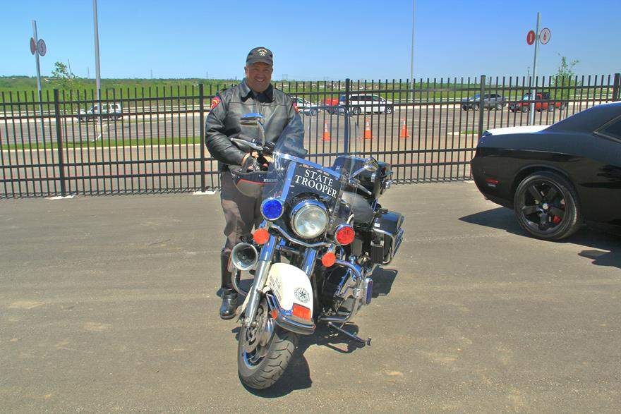 Austin State Trooper and his Harley
