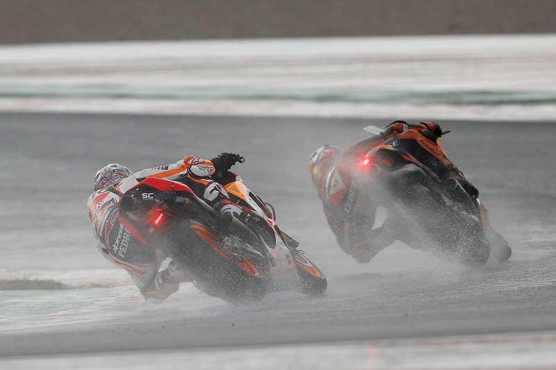Valencia MotoGP 2018 wet race