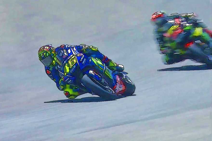 Valentino Rossi MotoGP Art from Spain 2017