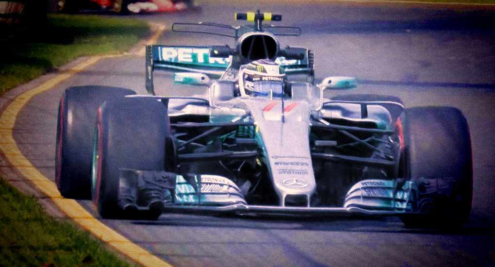Valtteri Bottas in his 2017 Merceded